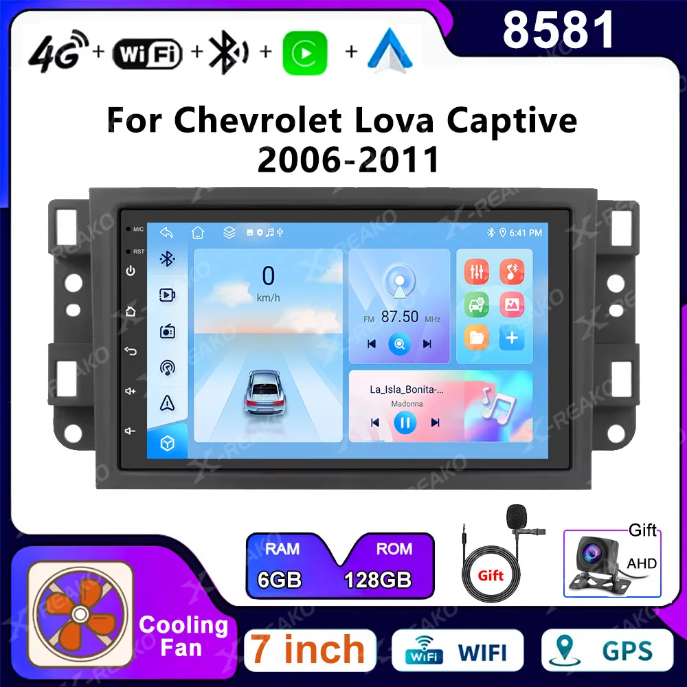 

X-REAKO Android13 Car Radio For Chevrolet Lova Captiva Gentra Aveo Epica 2006-2011 Multimedia Video Player WiFi 4G Carplay Auto