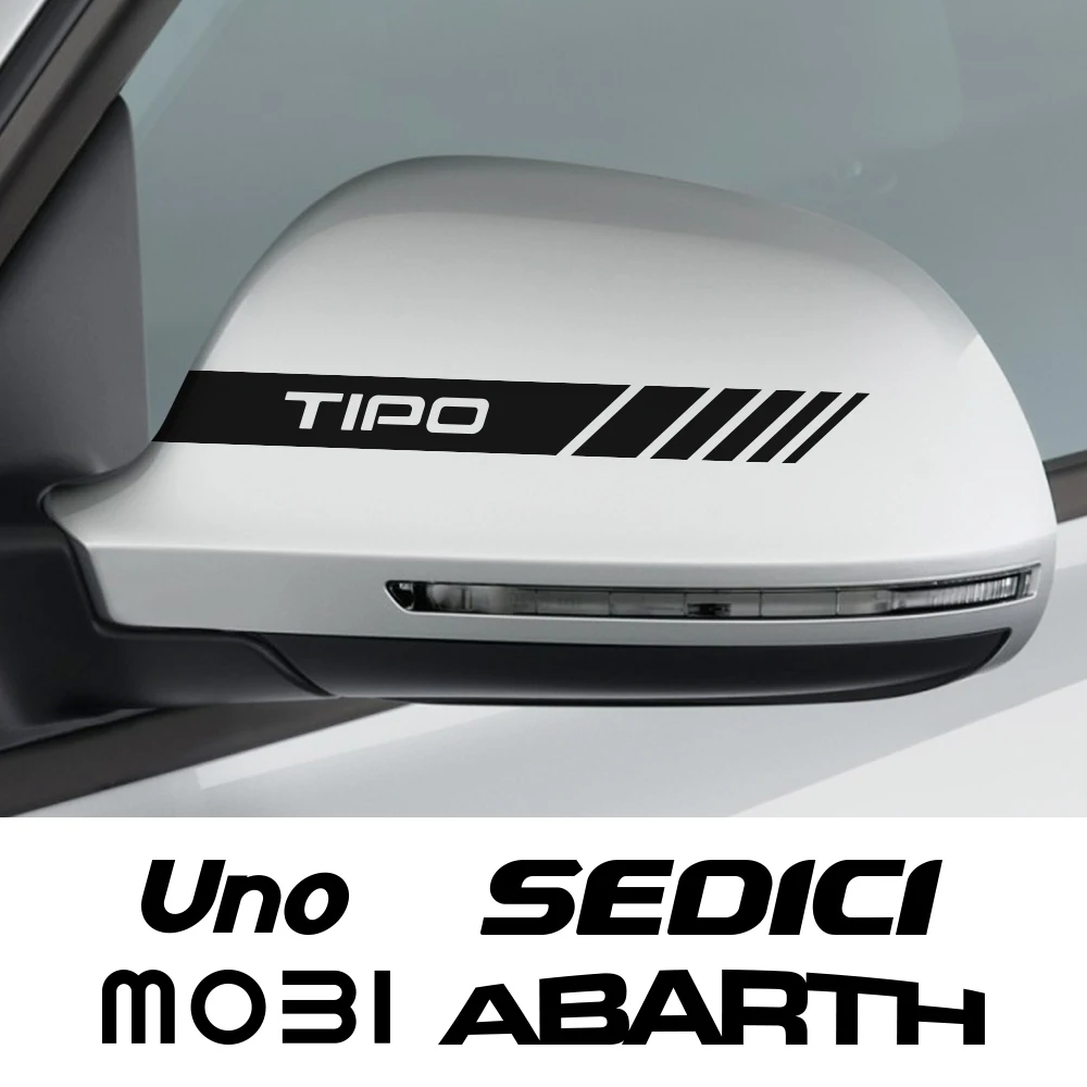 

2PCS Car Rearview Mirror Sticker For Fiat 124SPIDER ABARTH ALBEA CRONOS Doblo Ducato MOBI SEDICI STILO TIPO TORO UNO Accessories