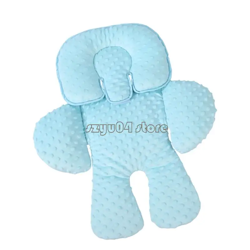 وسادة مقعد سيارة للأطفال 4X7D 2 في 1 بتصميم ناعم وقابل للتنفس لسلامة الرضع في مقاعد السيارات وعربات الأطفال والأراجيح #3