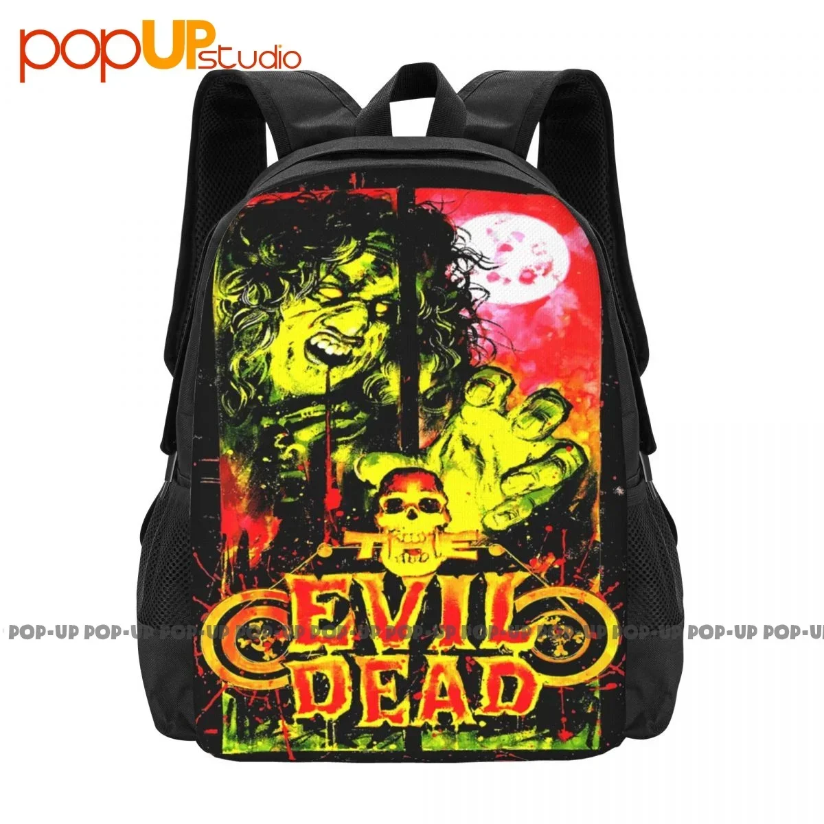 Evil Dead V.10 Black Movie Poster Horror Backpack Large Capacity Travel Creative Sports Bag School Sport Bag