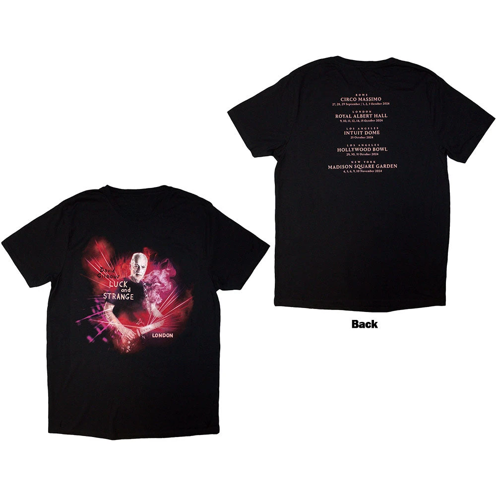 Luck & Strange London David Gilmour T-Shirt en coton avec image graphique pour hommes et femmes, Streetwear d'été