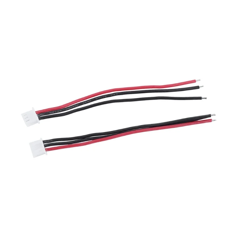 10pcs 10cm 22AWG 2-6S Balance Charger Connector Silicone Cable Adapter Plug