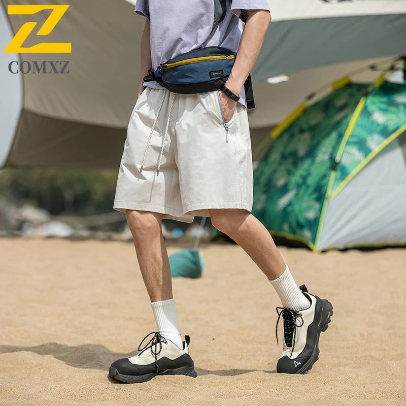 

Мужские повседневные шорты, новинка 2024 года, модные универсальные быстросохнущие дышащие свободные спортивные шорты, уличные шорты для пешего туризма, кемпинга, спецодежды