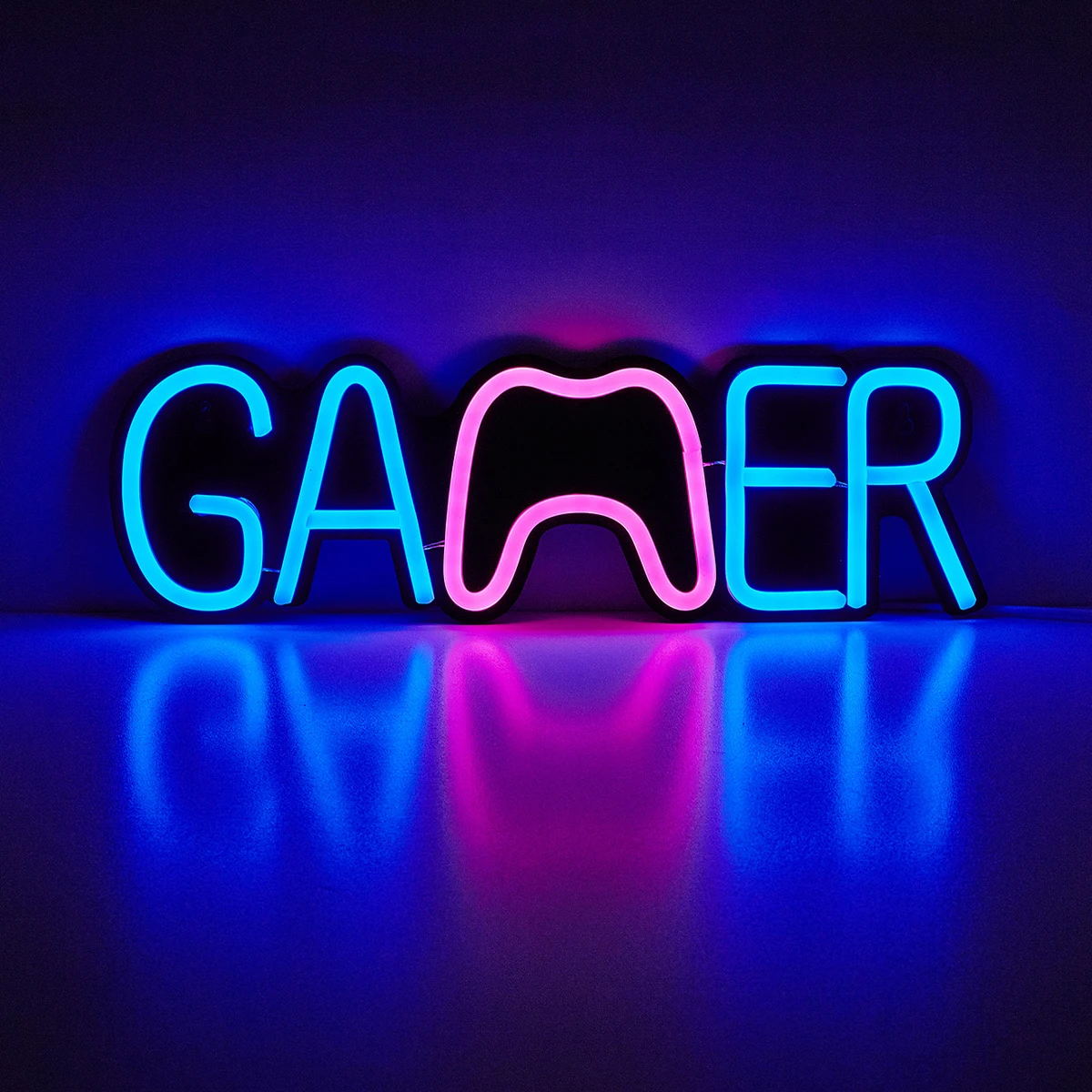 تشي شراء LED النيون لوحة ألعاب USB بالطاقة النيون علامات ضوء الليل ثلاثية الأبعاد جدار الفن غرفة نوم مصباح ديكور علامات هدية عيد ميلاد #3