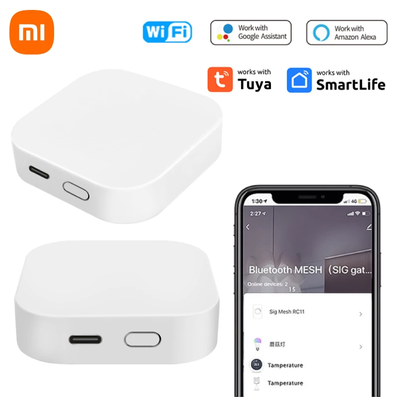 Xiaomi Tuya WiFi Wireless Gateway Hub Wired Multi-mode Bridge Bluetooth Remote Controller Mesh Smart Life APP Alexa Google Home