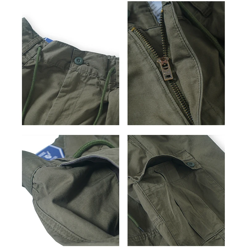 

American Retro Streetwear Brand ex Loose ket Dstring Work Pants Color Versatile Cuffed Wide Leg Casual Trousers