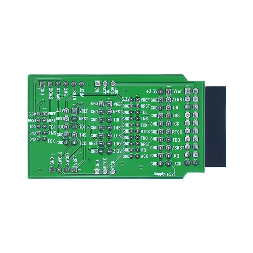 ل JLINK V8 V9 لوحة محول JTAG إلى SWD متعددة الوظائف ل ULINK2 STLINK V2 متعددة الوظائف لوحة توزيع 2.54 كابل مسطح