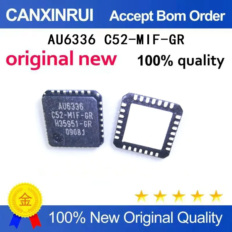 

(5-100 Pieces) Brand new original AU6336 C52-MIF-GR QFN spot chip IC
