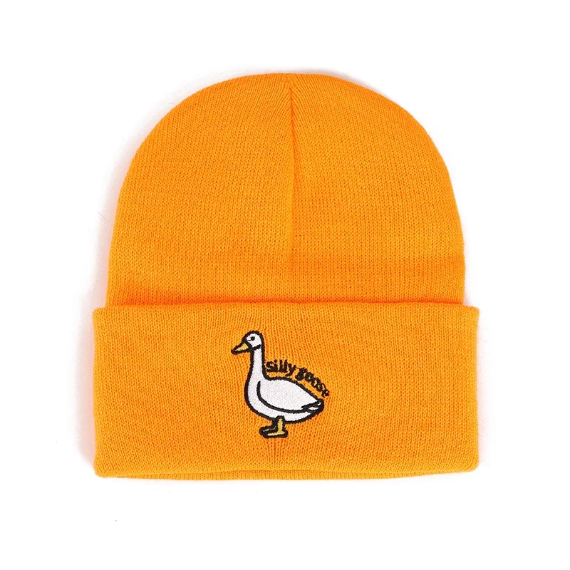 Вязаная шапка с вышивкой, зимняя теплая уличная шапка с черепом для женщин и мужчин, милые морозостойкие аксессуары