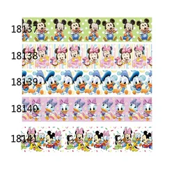 5Yards Baby Mickey Minnie Daisy Disney Grosgrain Ribbon Printed for 25MM 38MM DIY Decoration Hairbows