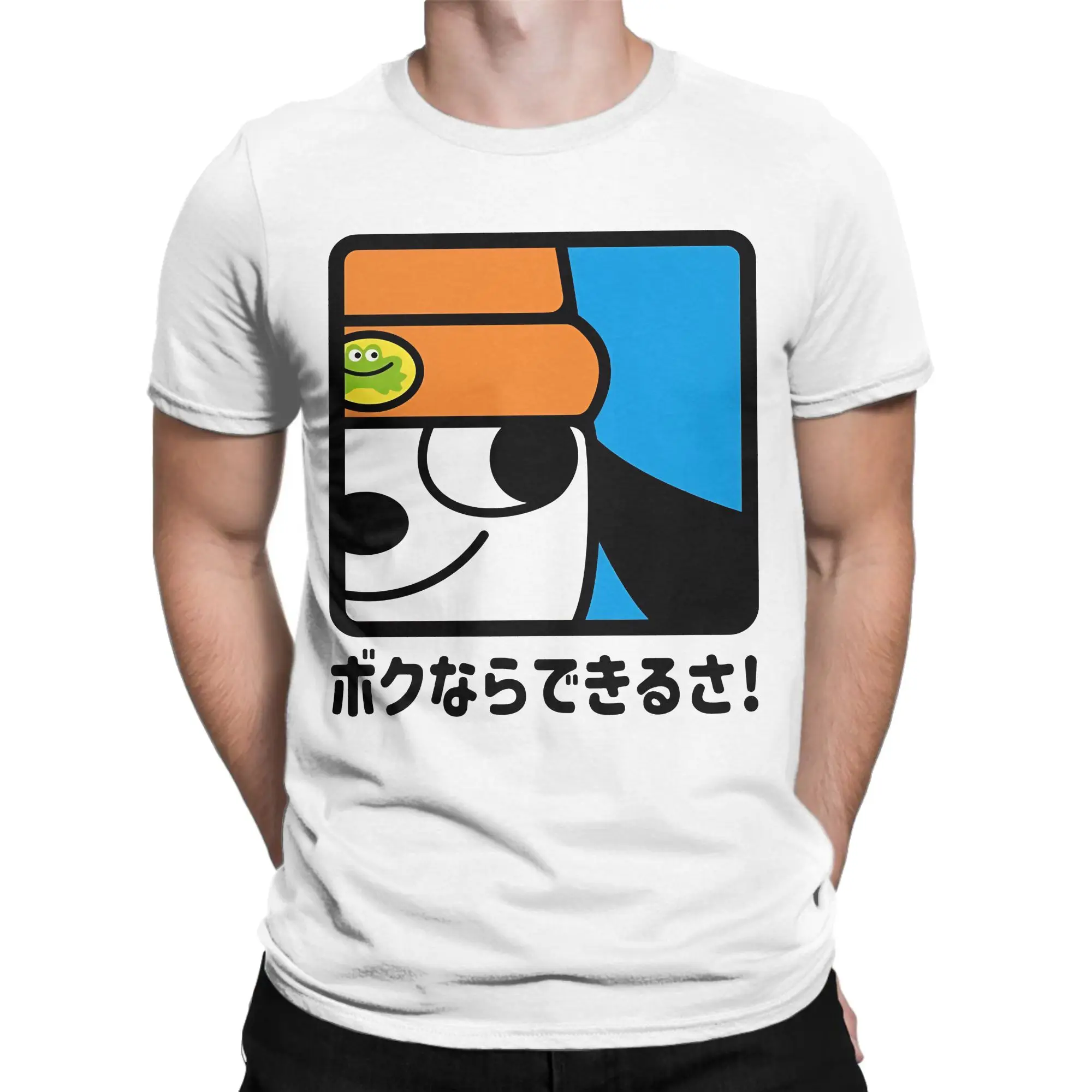 Men's PaRappas The Rappers T Shirt  Cotton Tops Novelty Short Sleeve Round Collar Tee Shirt Summer T-Shirts