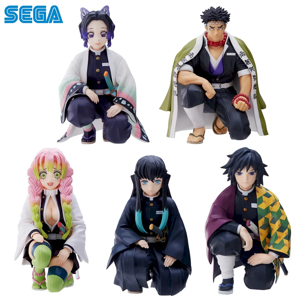 In Stock SEGA Premium Chokonose Figure Muichiro Tokito & Sanemi & Kochou Shinobu (Hashira Meeting) (Demon Slayer) Model Toys