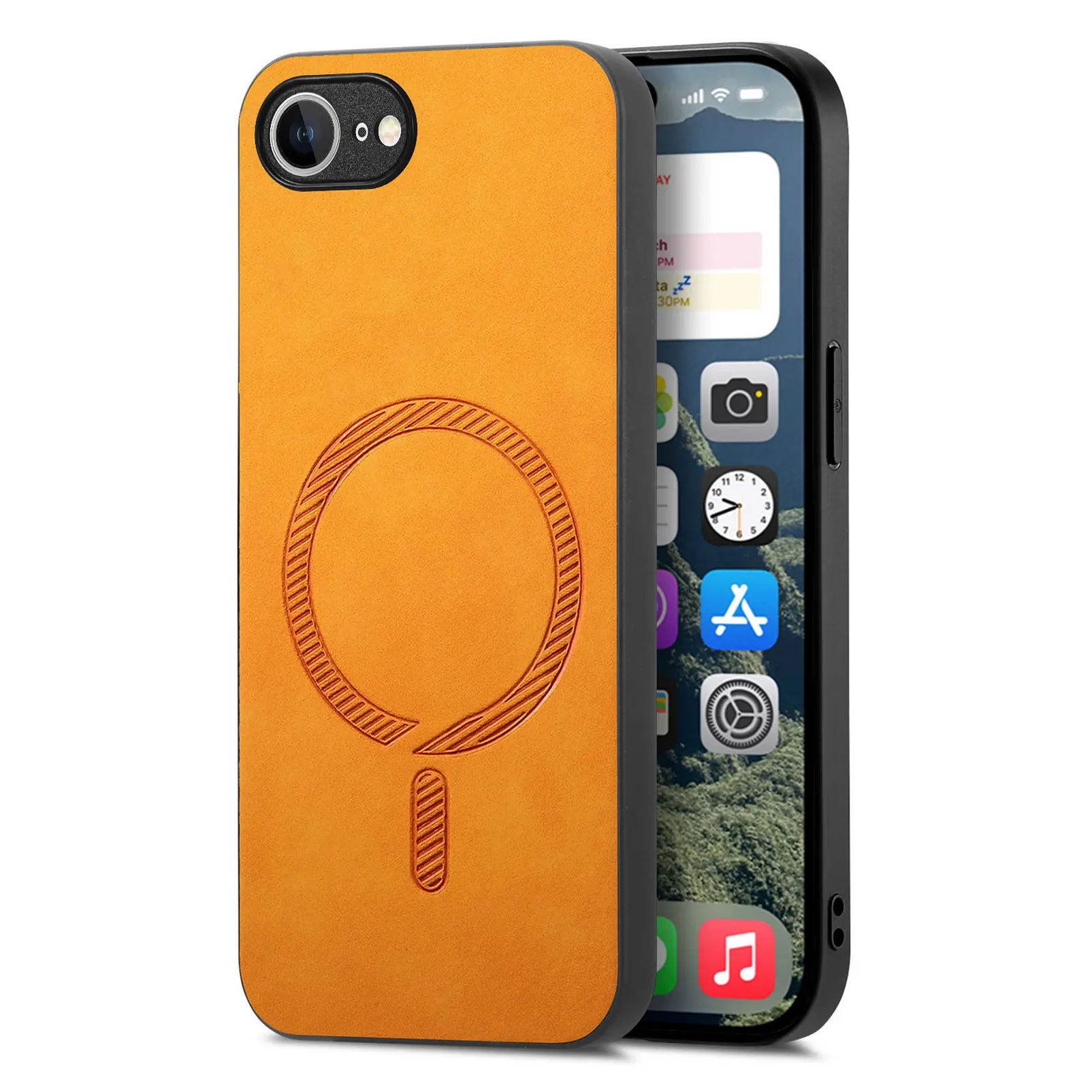 Magnetic Wireless Charging Leather For Magsafe Case For iPhone 16 Pro Max 16e 15 14 Plus 13 12 11 SE 2022 Anti Drop Skin Cover