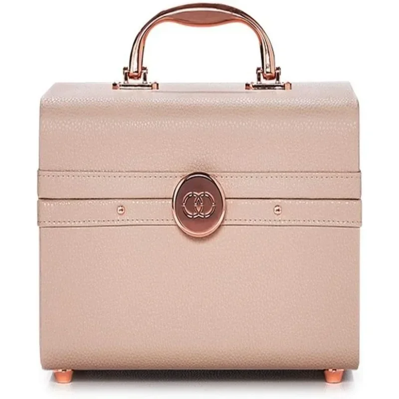 

Popular.Small Train Case, Makeup Cosmetic Case Organizer Small Train Case,Cream White