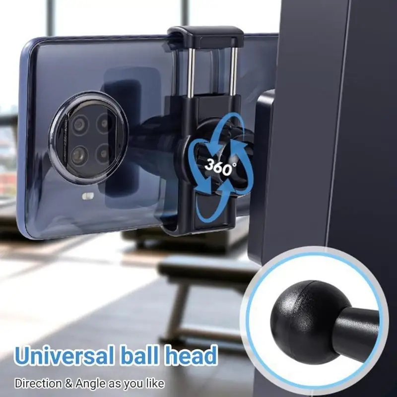 

【C】Portable Magnetic Phone Holder 360° Adjustable Golf Cart Gym Equipment Stand For Universal Lazy Mobile Phone Stand