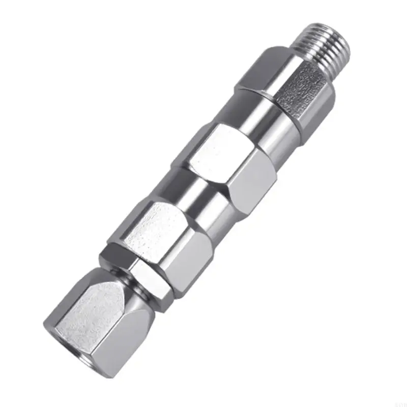 Airless Paint Hose Turning Joint 1/4 Male x Female Steel Fitting for Hose Line Connection with 360 Degree Turning Coupler M4YD