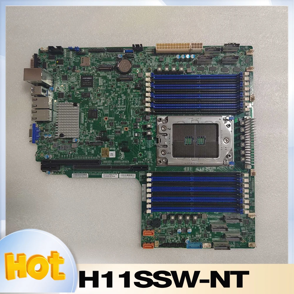 For Supermicro motherboard AMD single-channel support AMD1 generation 2 CPU REV:2.0 server motherboard H11SSW-NT