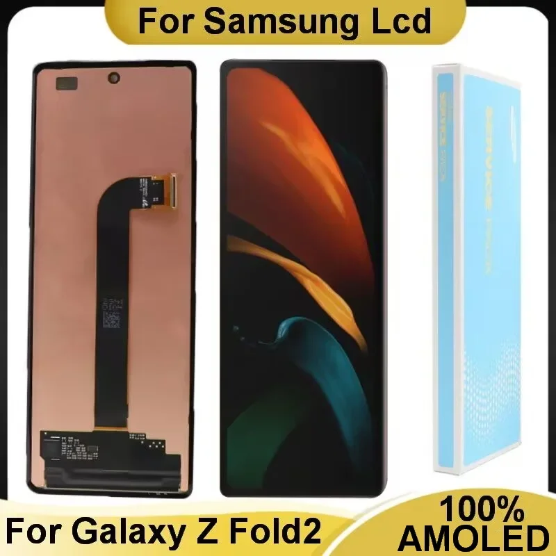 AMOLED LCD For Samsung Galaxy Z Fold 2 5G F9160 F916B F916U F916N F916W F916F Fold2 Display Touch Screen Digitizer Assembly