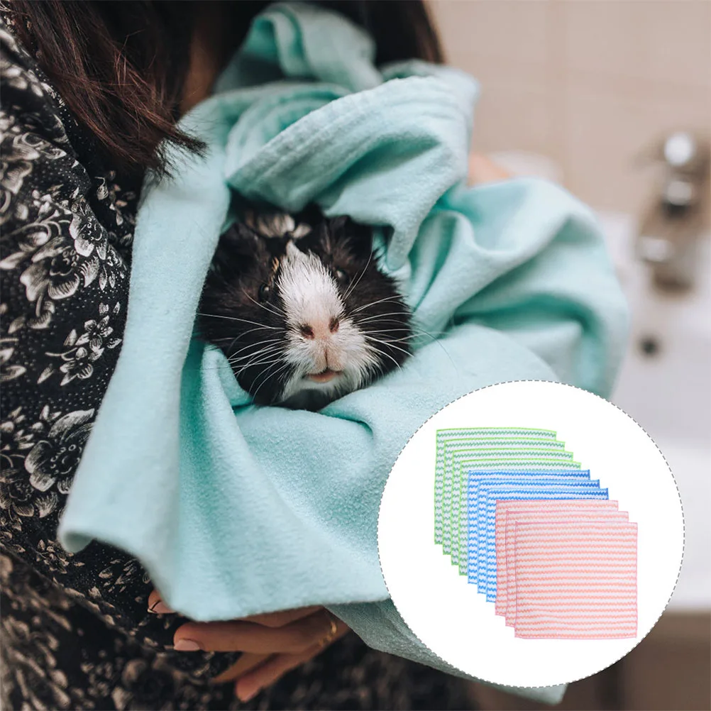 

10 Pcs Bunny Cage Indoor Pet Blanket along with Animal Guinea Pig Snuggle Sack Small Pads