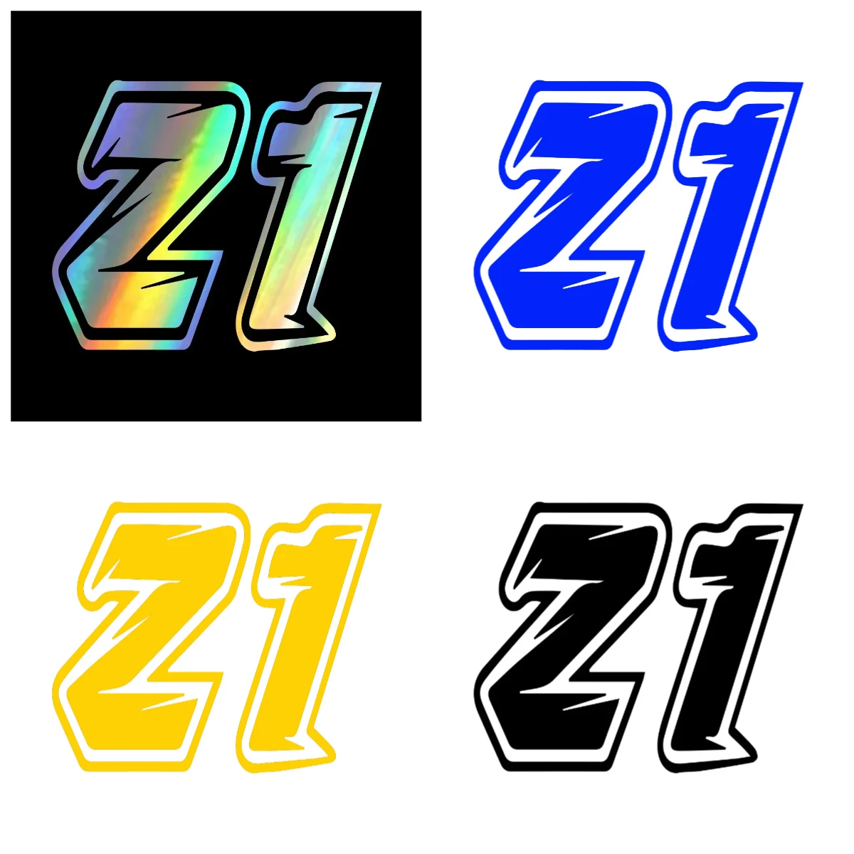 

Car Stickers Number 21 Helmet Vinyl JDM Stickers Body Decoration on Auto Motorcycle Accessories Decals