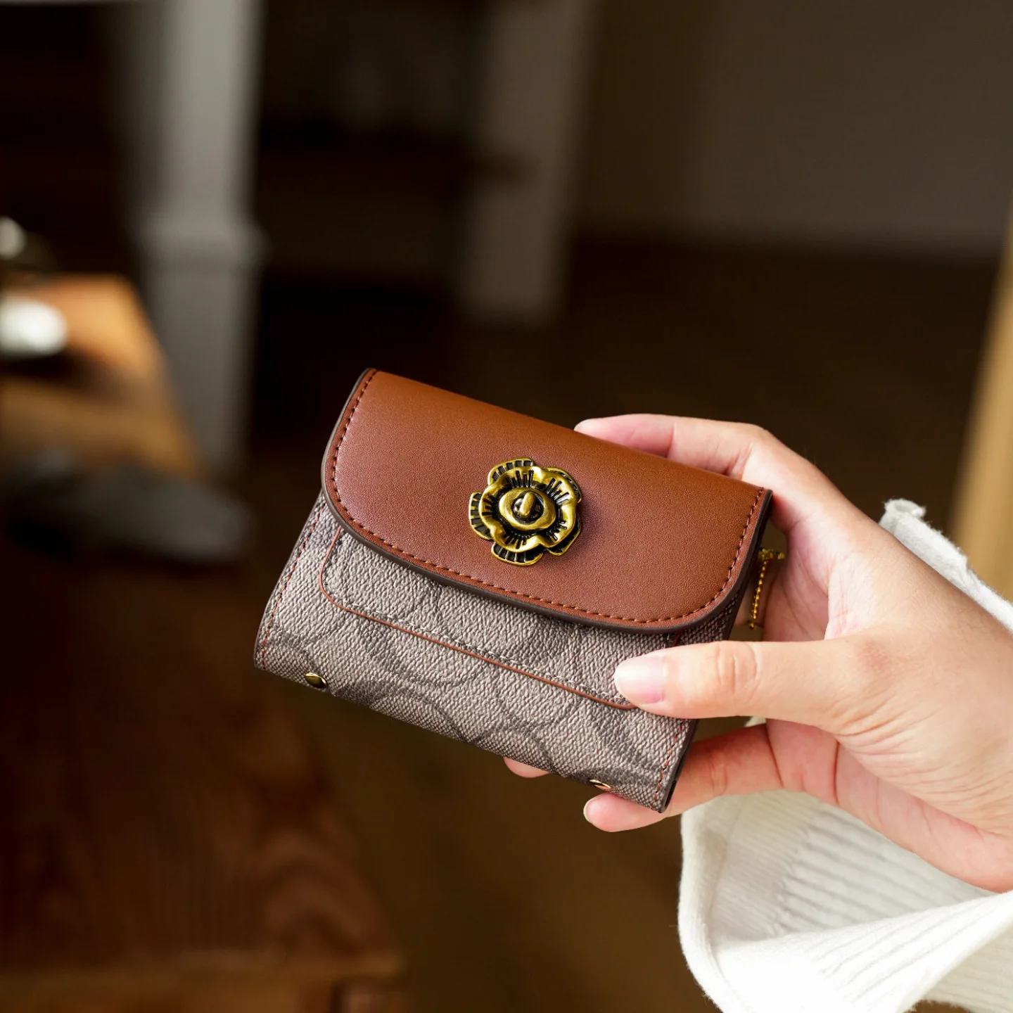 Mini Fashionable Leather Coin Purse for Women Zipper Wallet Compact Size Popular Model New Design Small Speciality Handbag
