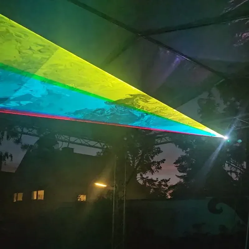 

Лазерный проектор RGB-анимации 15 Вт ILDA DMX, лазерный сканер для свадеб, дискотек, вечеринок, Рождества, сценический световой эффект
