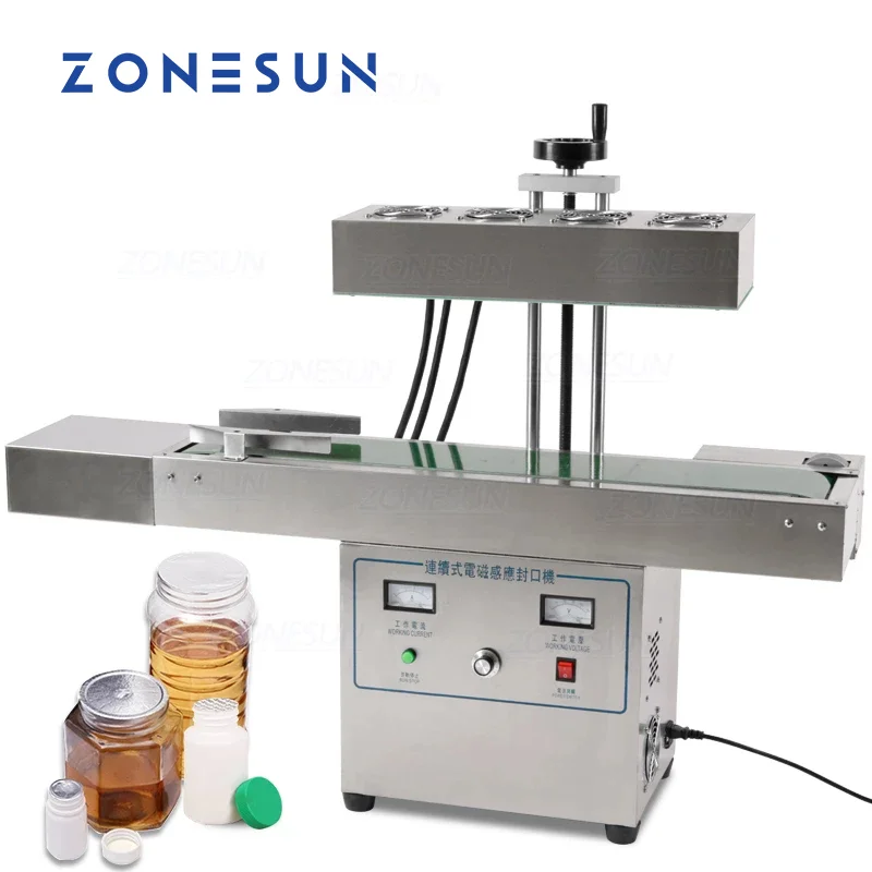 

Zonesun Vertical Sealing Machine Electromagnetic Continuous Induction Aluminum Foil Sealing Machine Indution Automatic Sealer