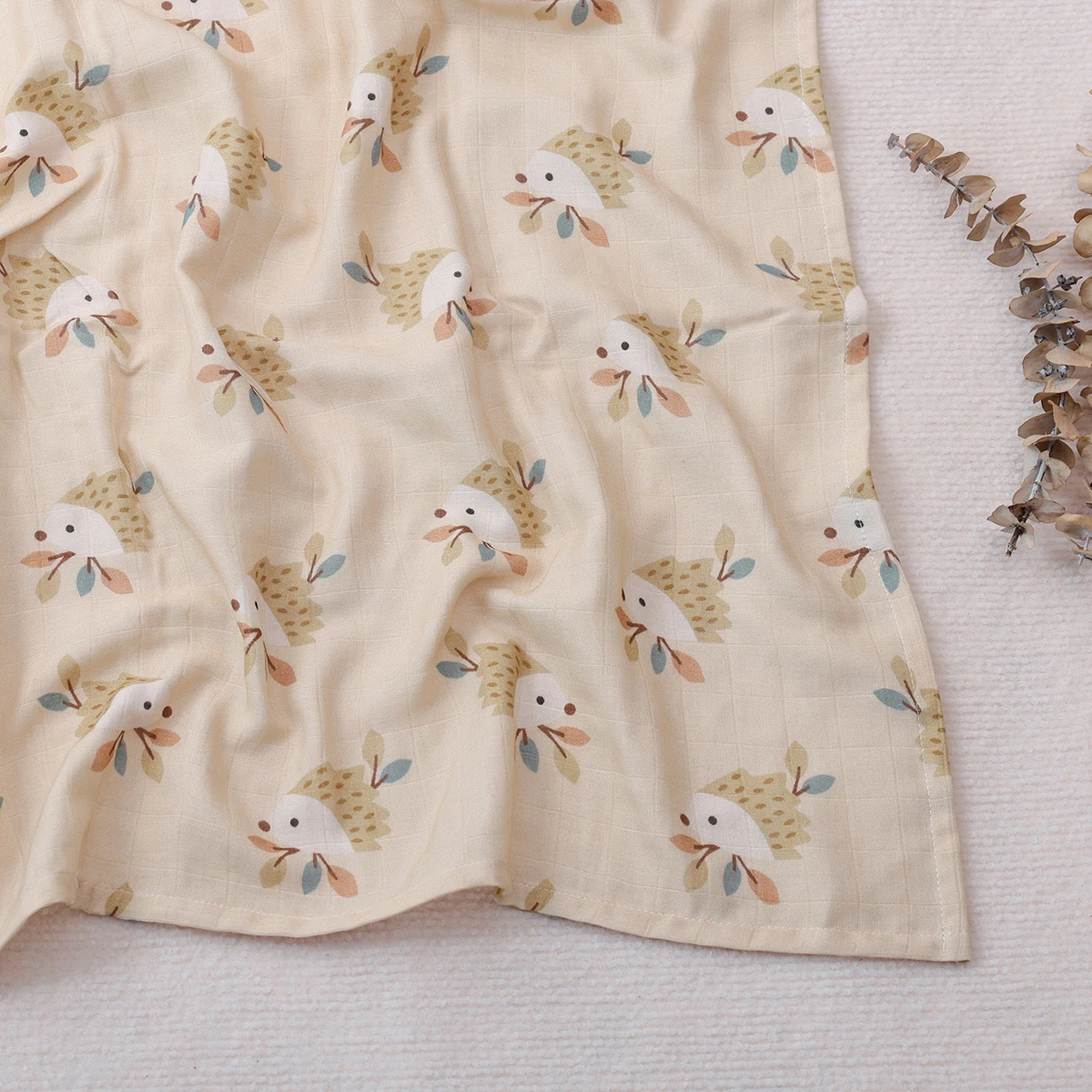 Happy flute neuer süßer Stil 120*110cm super haut freundliche & weiche Musselin Baumwoll faser Baby wickel Neugeborene Decke Baby Baby Wrap