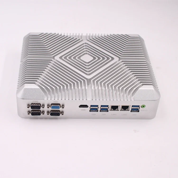 In-tel Core i3 i5 i7 industrial box Triple Display embedded PC with GPIO RS232 RS485 dual LAN Fanless Industrial mini pc