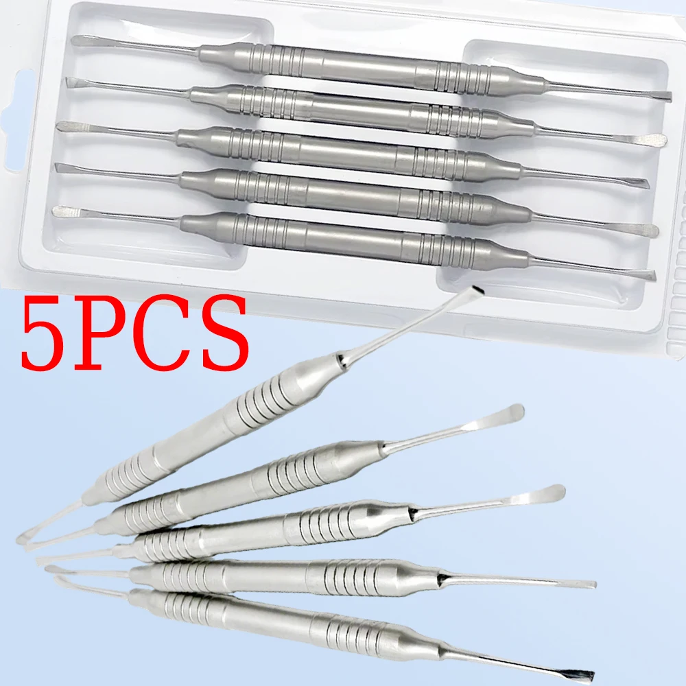 

5Pcs Double Ended Periodontal Implant Periosteal Separator High Quality Oral Surgery Dental Instruments