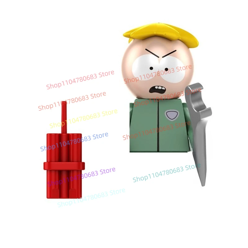 MOC Neue Baustein Puppe Mini Puppe Southern Cartoon Animation Spiel Spielzeug Geschenk Ornamente Sammlung