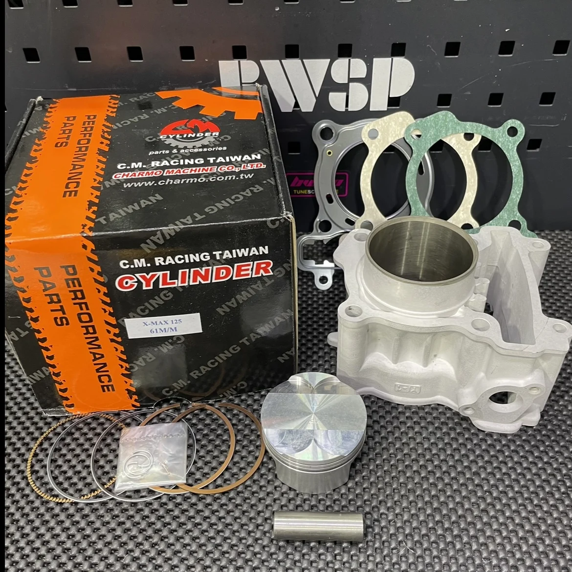 Ceramic Cylinder Kit 61mm For XMAX125 Water Cooling 170cc Set BWSP Racing Engine Parts