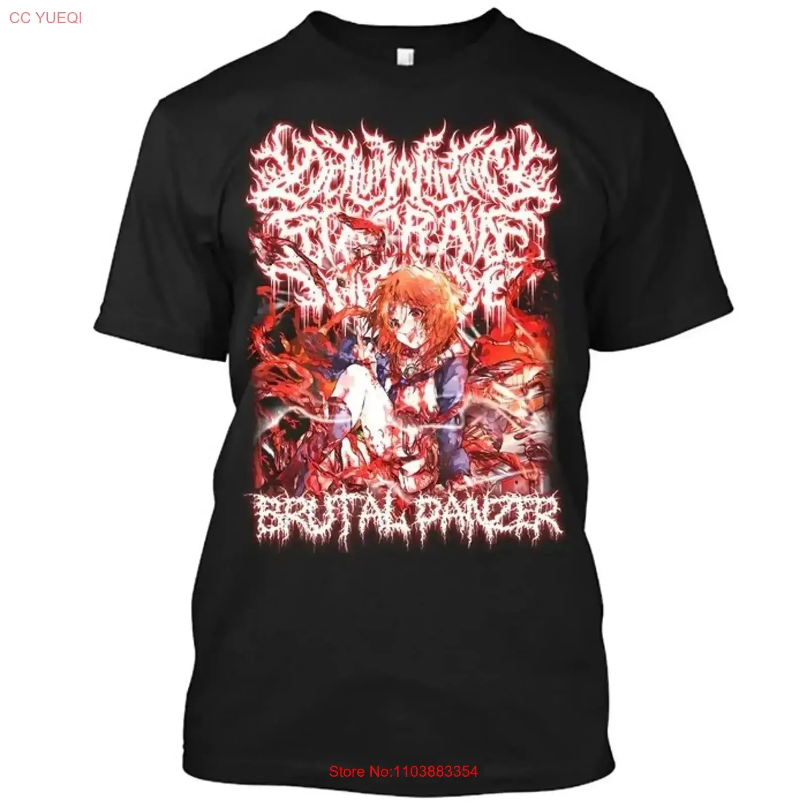 T-shirt Dehumanizing Itatrain Brutal Panzer S à 5XL pour fans ZL1689 vintage lavé polyvalent respirant confortable