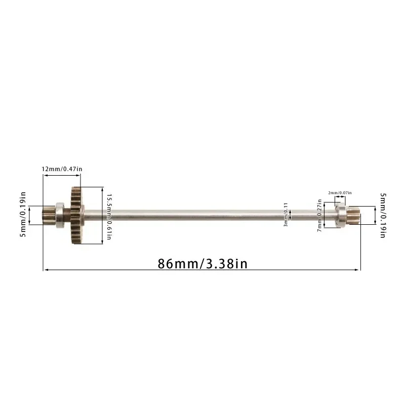 

FOR WLtoy 1/28 K989 284131 284010 Metal Upgrade Differential & Drive Shaft Set RC Car Performance Parts