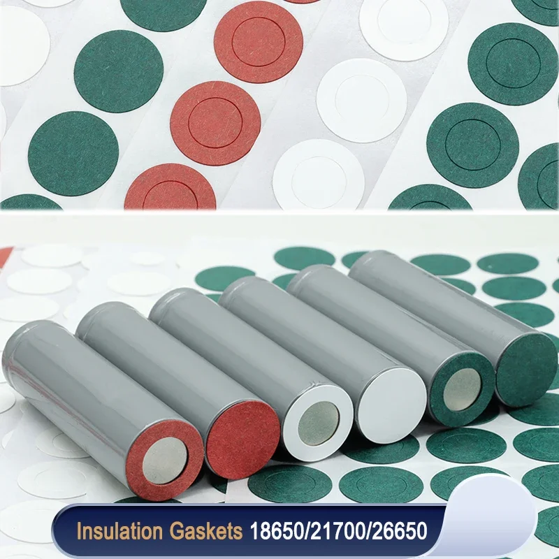 

25~500pcs 18650 21700 26650 Insulation Gasket Pack Li-ion Battery Cell Barley Adhesive Paper Glue Fish Electrode Insulated Pads