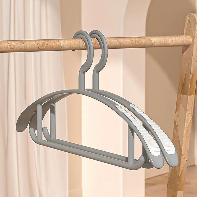 Wide Sweater Hangers 10 Pieces Closet Organizer Hangers With Pants Bar For Clothing Bedroom Accessories For Jacket Sweater Dress