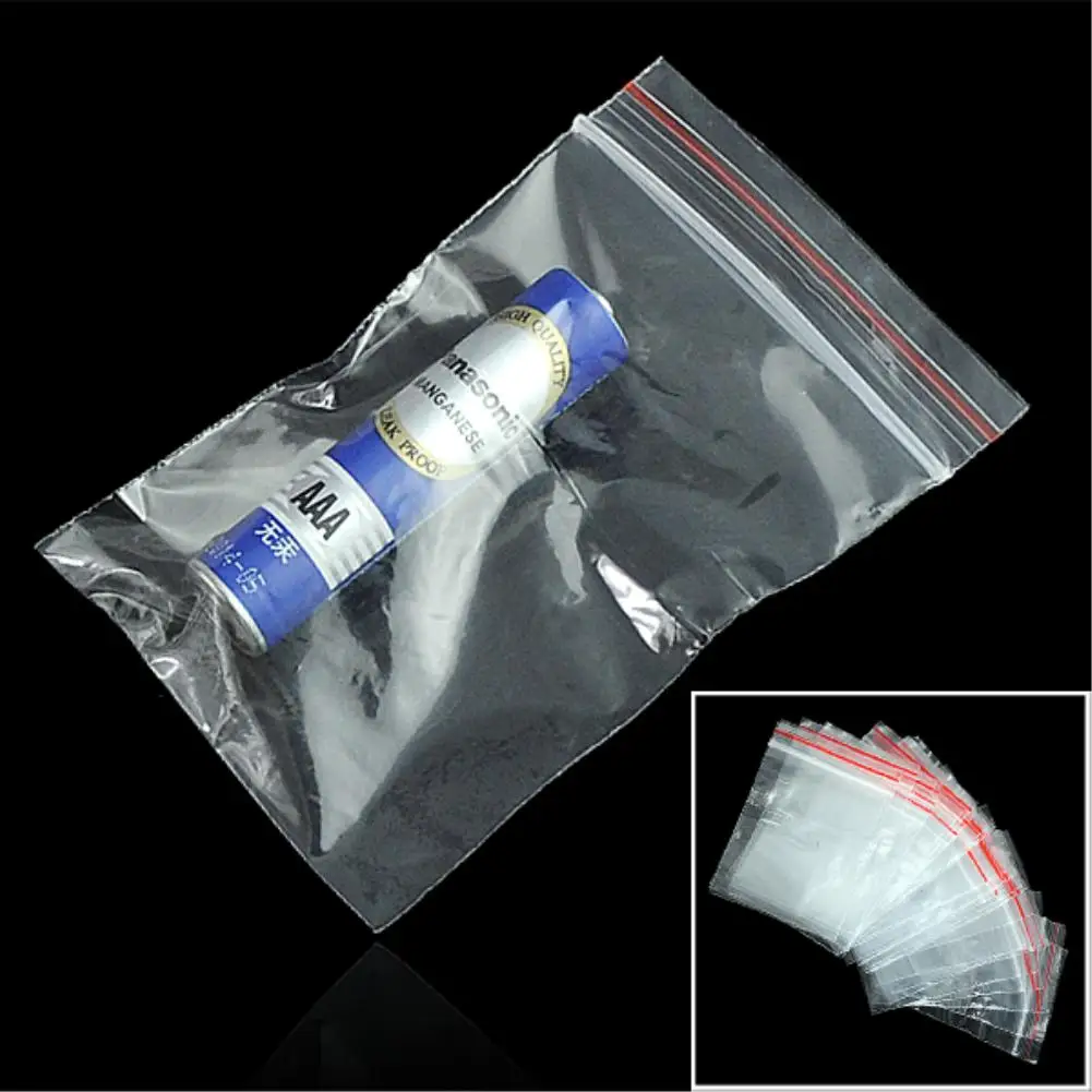 WITUSE 400 pcs/pack 9 Sizes Mini Zip lock Baggies Plastic Packaging Bags small Plastic zipper bag Packing Storage Bags