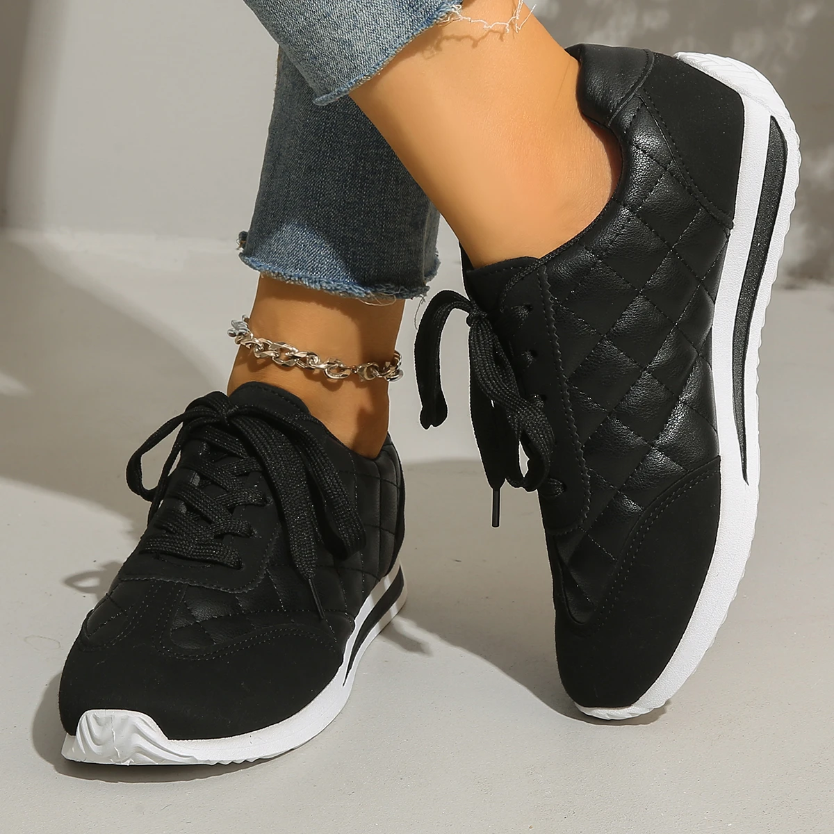 Spring Women's Sneakers Fashion Ladies Vulcanize Shoes Outdoor Running Walking Female Shoes Comfort Lightweight Sneakers Size 41