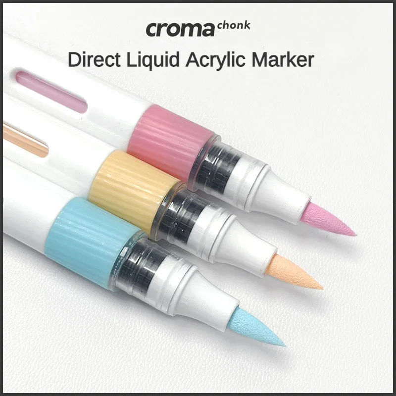 

Croma 24/48 Color Marker Acrylic Graffiti Pens Waterproof Sketch Oily Alcohol Based Pen for Fabric/Rock/Glass Ideal Art Supplies