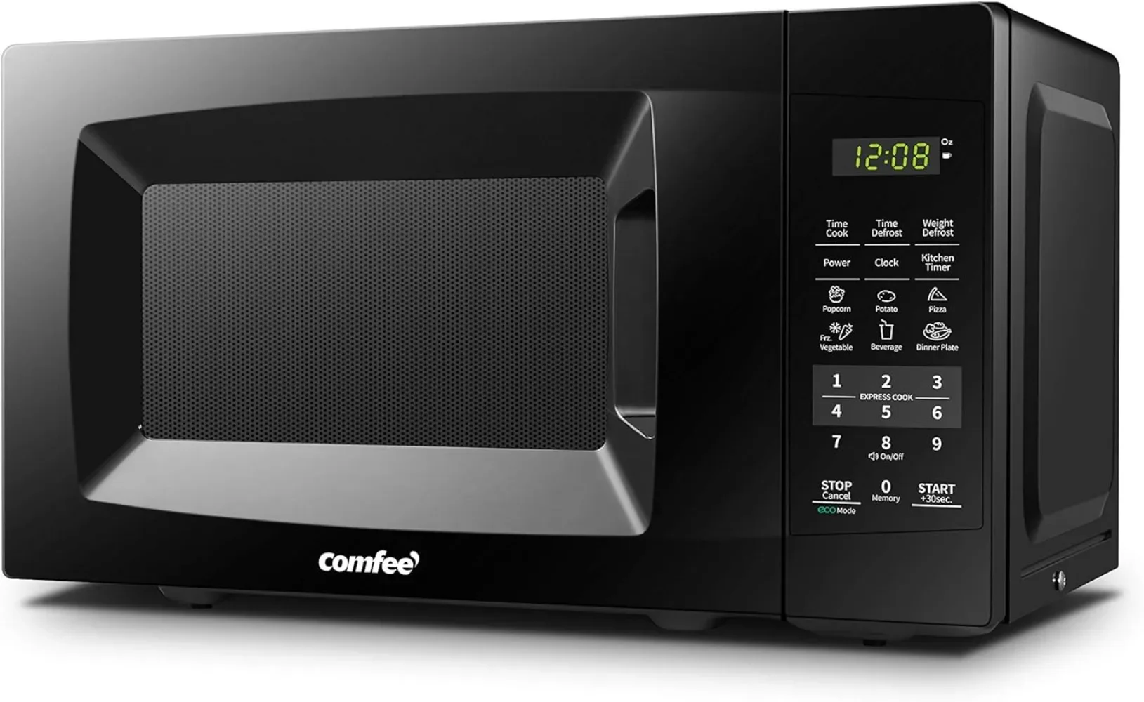 COMFEE' EM720CPL-PMB Countertop Microwave Oven with Sound On/Off, ECO Mode and Easy One-Touch Buttons, 0.7cu.ft, 700W,