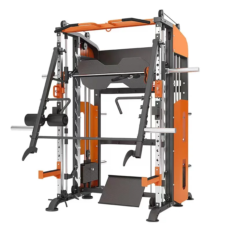 2022 Commercial Squat Rack Multi Functional Strength Training Equipment Gym Smith Machine for Household