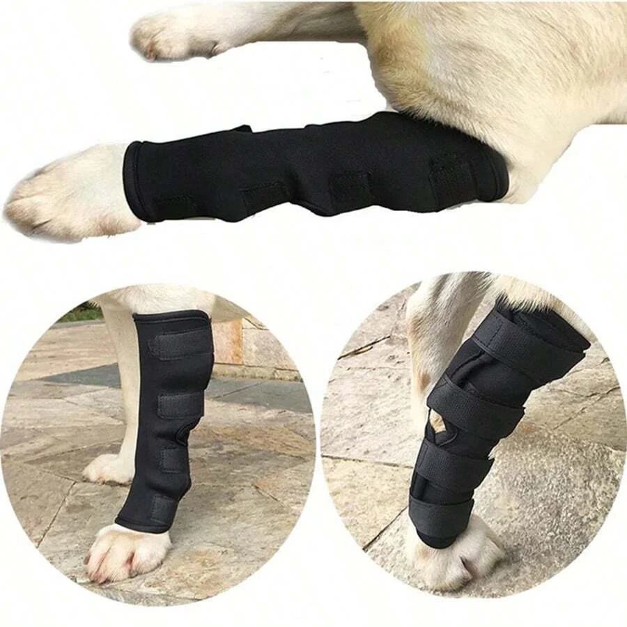 1pc Prevent Chew Licking Hock Joint Arm Support Hold Bandages Sleeve Dog Leg Brace for Pet Knee Sprains Recovery Protection