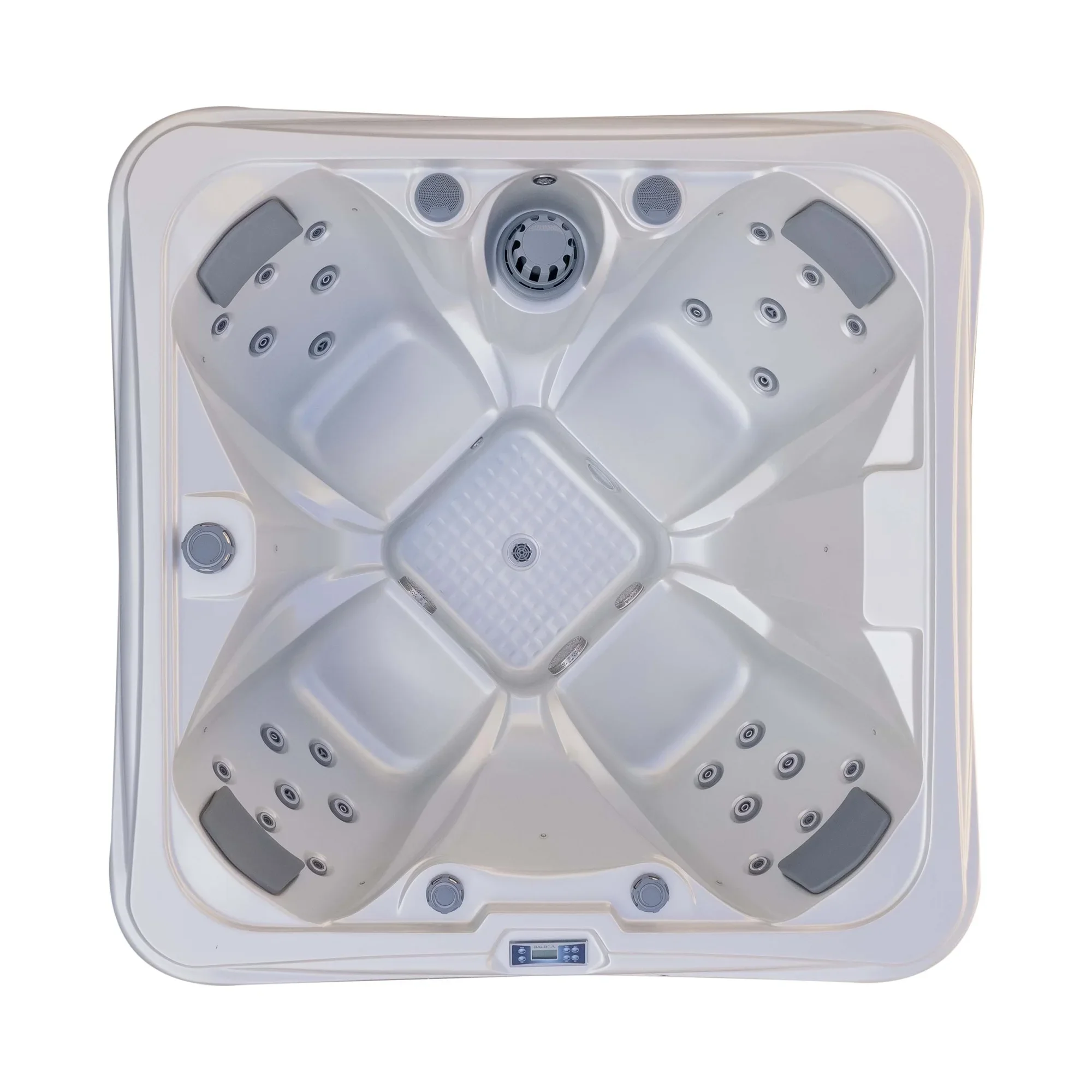 4人用プレイアンドプラグ小型屋外自立式マッサージジェットスパ浴槽ホットタブアクリル屋外バスタブ