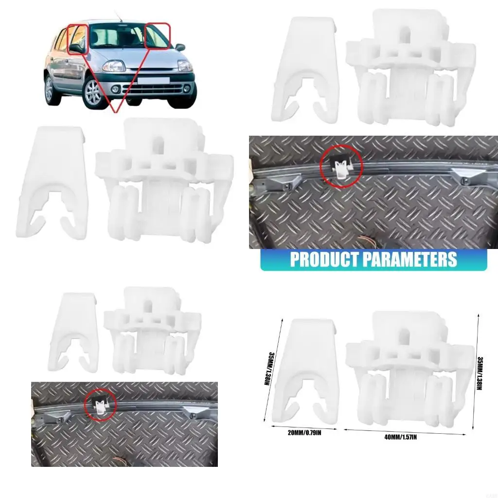 6XDF 7700842241 Door Glass Regulator Fixing Clip for MK2 1998-2006 7700842240
