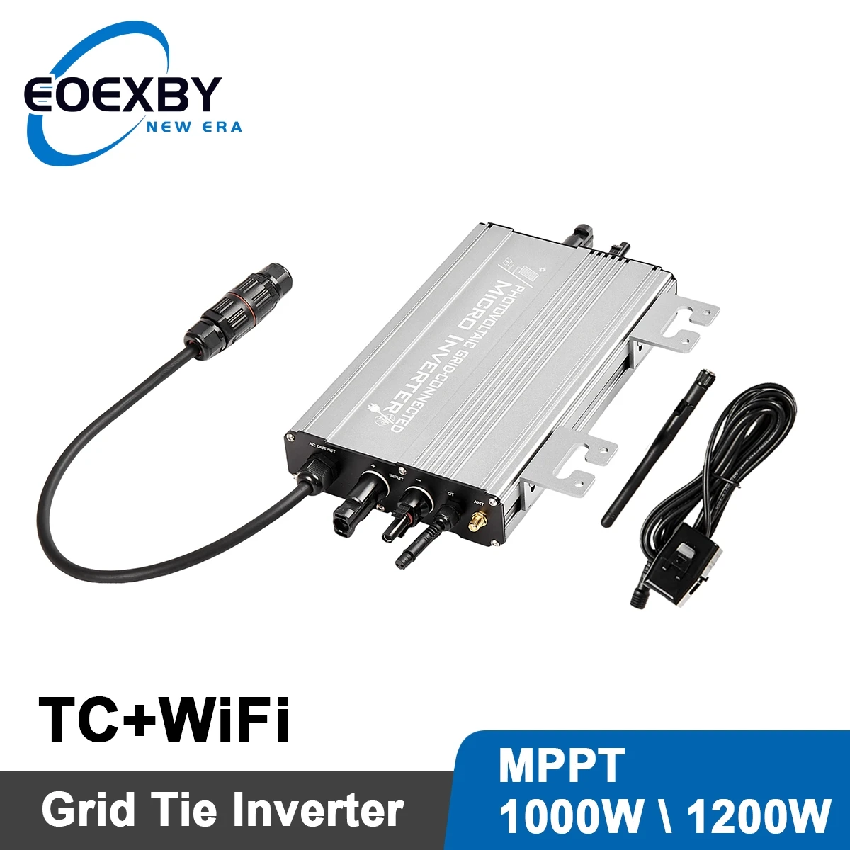 1200W/1000W Hybrid micro Inverter, Input 20-60V, Output 180~265VAC, WiFi+Backflow Protection+Grid Connection+Energy Storage