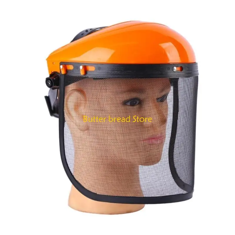 W89C Face Shield voor slijpen en landschapsarchitectuur Clear Visors Face Guard Impact Resistant Protective Safety Helmet Hat