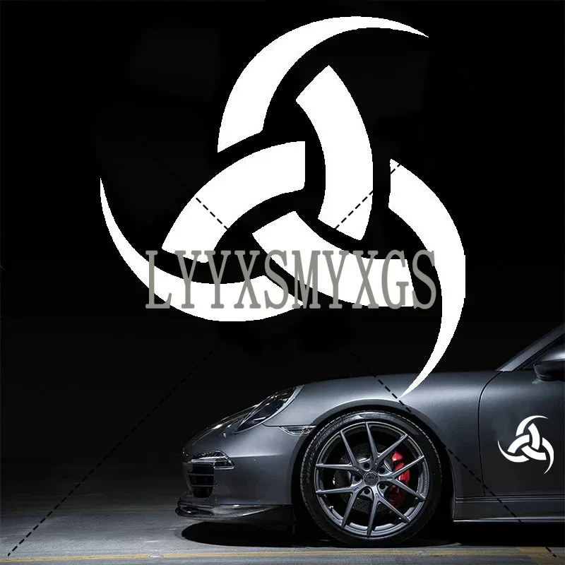 Personality Self-adhesive Triple HORN Car Sticker Automotive Window Bumper Waterproof Vinyl Decal Decorative