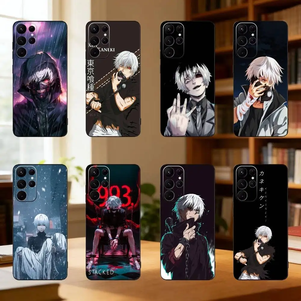 

Tokyo Ghoul Kaneki Ken phone Case For Samsung S25,24,21,22,23,30,Ultra,20,Plus,Fe,Lite,Note Soft Black Cover