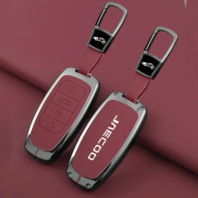 

For Omoda JAECOO J7 2025 2024 Car Remote Control Key Case Keychain Accessories Garnish Trim Cover