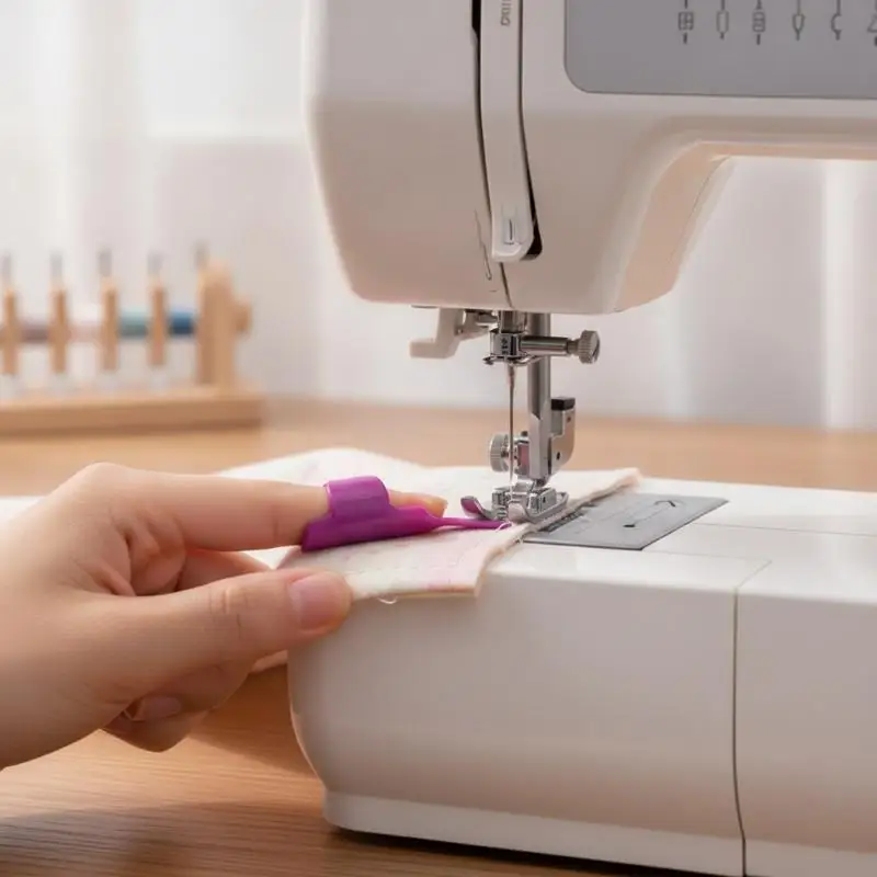 DIY Patchwork Tool Awl Hook Finger Protection Sleeve Sewing Line Controller Sewing Accessories